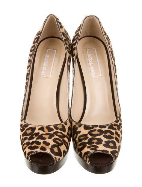 leopard pumps michael kors|michael kors leopard boots.